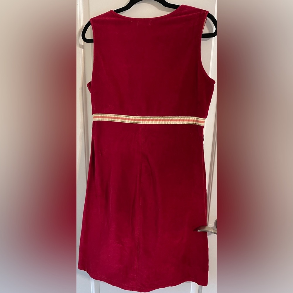 Kit Cornell Pink Velvet Dress Jacket Set Vintage Holiday Retro Chic 90s Size 8 - Picture 6 of 16